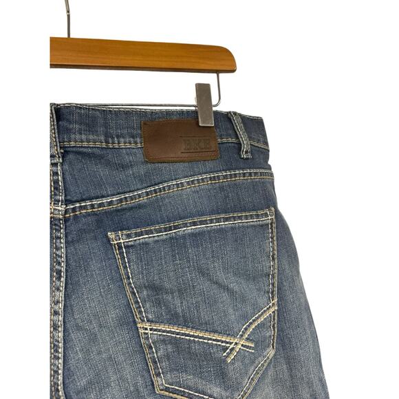 BKE Seth Straight Leg Jeans Medium Wash Loose Fit Men’s Size 34XL - Picture 3 of 8